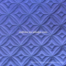 Winter thermal polyester pongee embroidery jacket fabric with quilting